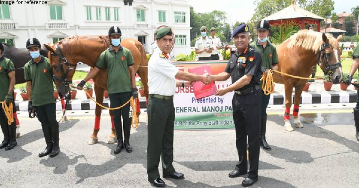 Indian Army Chief hands over non-lethal military equipment to Nepalese counterpart